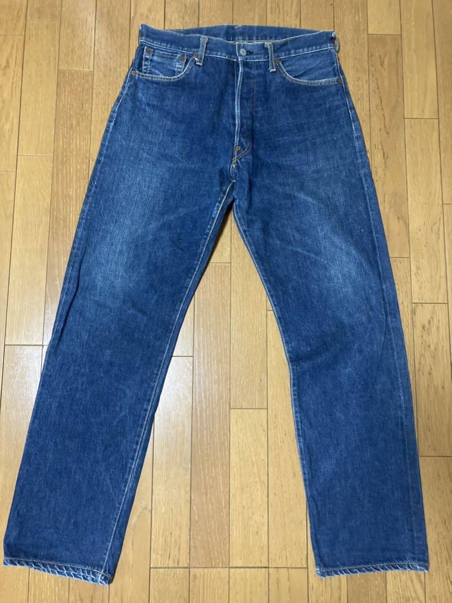 未使用品】 EVISU アーキュエイトステッチ 水牛パッチ L35 W33