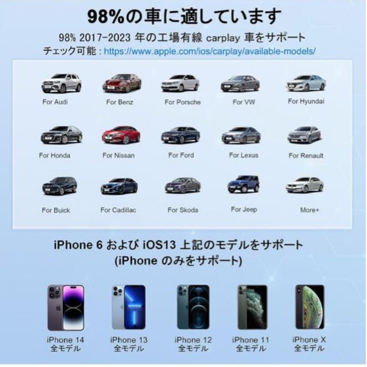 ワイヤレス CarPlay アダプター無線化 カープレイwirelessアダプター プラグ&プレイ最新人気モデル即日発送致します。