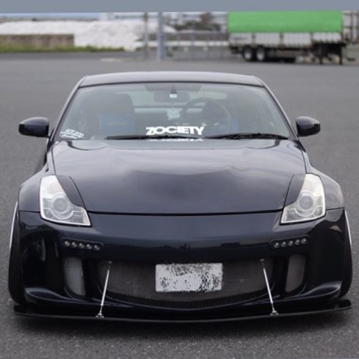 ZOCIETY ゾサエティ 白 バナー 抜きステッカー V2 2枚セット★USDM S30 S130 Z31 Z32 Z33 Z34 フェアレディZ_画像3