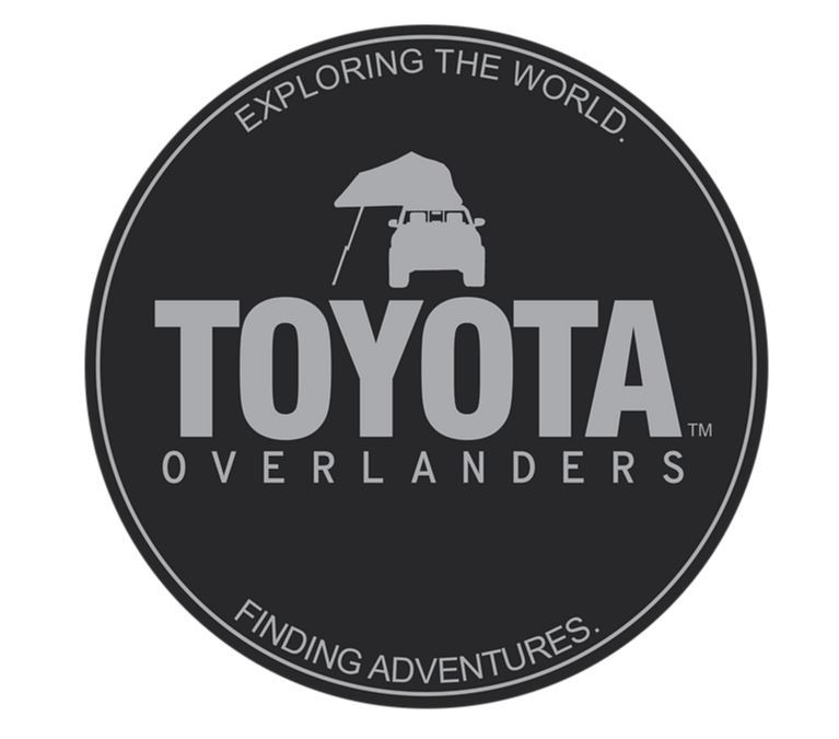 Toyota Overlanders FINDING ラウンドステッカー トヨタオーバーランダーズ ランクル ハイラックス タコマ タンドラ fjクルーザー rav4_画像2