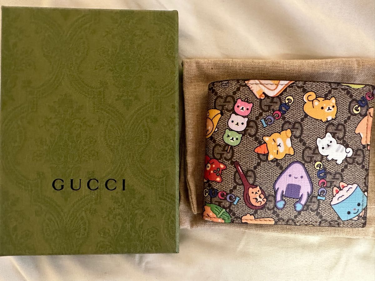 GUCCI アニマルプリント ウォレット 2つ折り 新品 Kawaii-