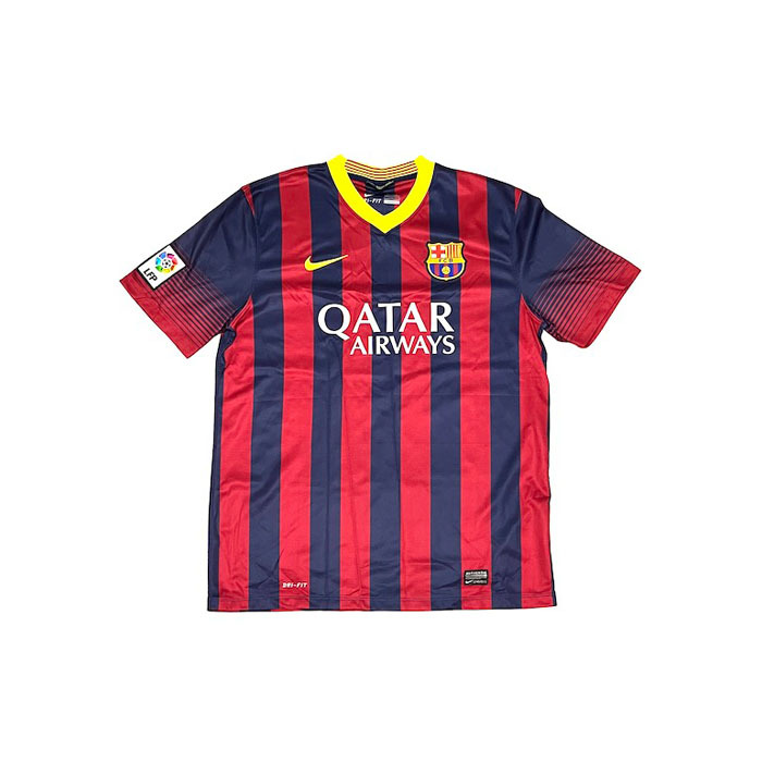 【送料無料】DEAD STOCK NIKE 2013-2014 FC BARCELONA ホーム フットボールシャツ vintage ユニフォーム フーリガン サッカーシャツ_画像1