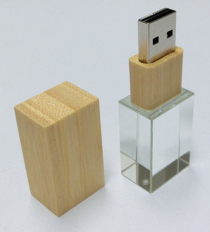 クリスタル木製USBメモリー(16GB)_画像1