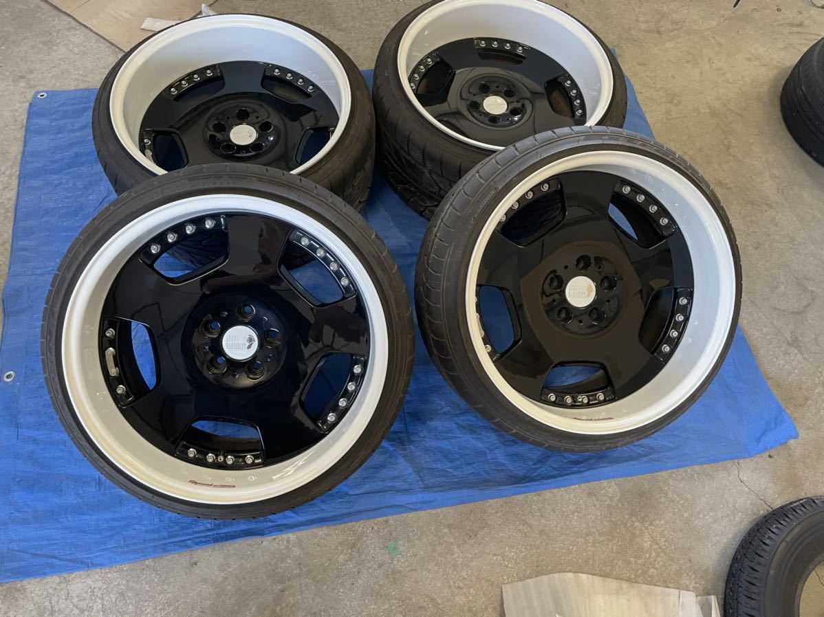 スーパースター レオンハルト リッター スペシャルエディション 10.5J +5 11J -15 114.3 5H 19インチ ホイール 235/35R19 265/30R19の画像1