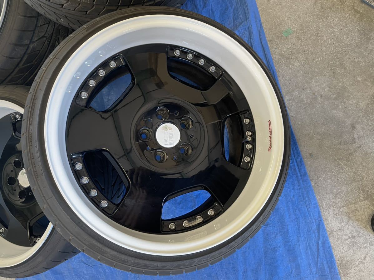 スーパースター レオンハルト リッター スペシャルエディション 10.5J +5 11J -15 114.3 5H 19インチ ホイール 235/35R19 265/30R19の画像2