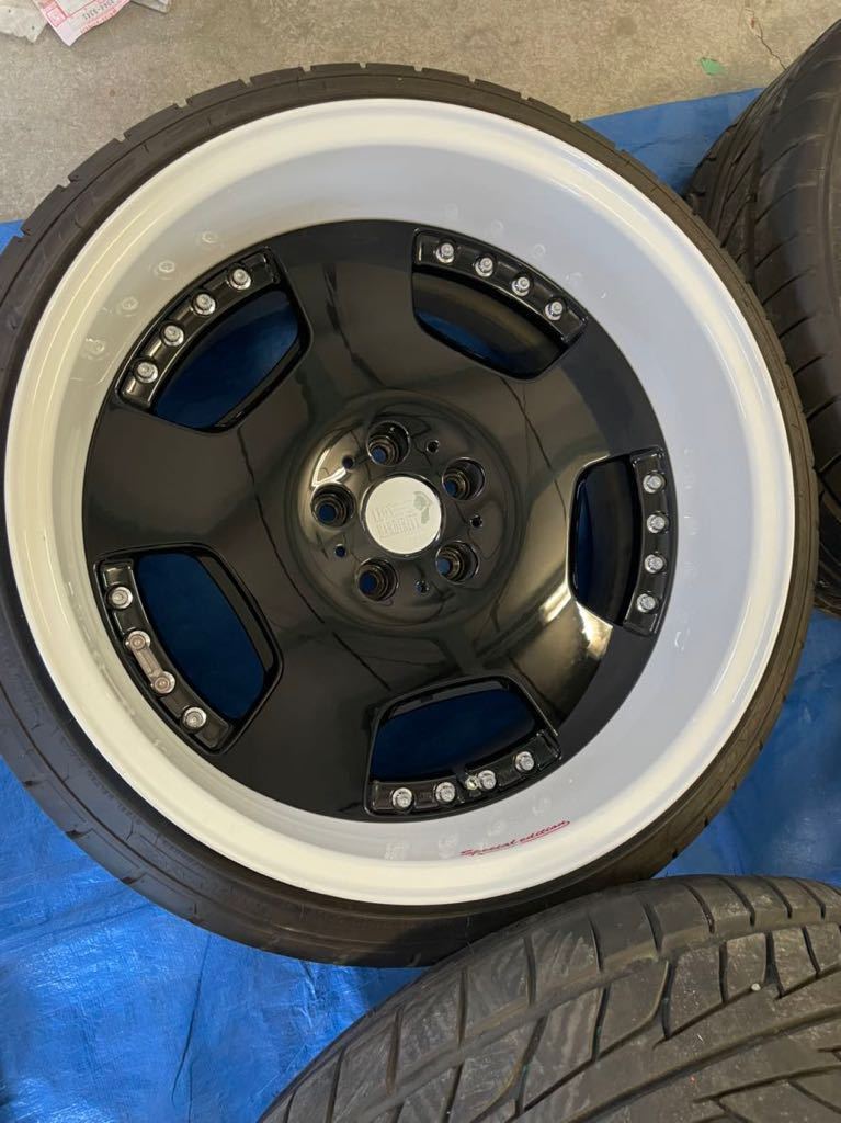 スーパースター レオンハルト リッター スペシャルエディション 10.5J +5 11J -15 114.3 5H 19インチ ホイール 235/35R19 265/30R19の画像4