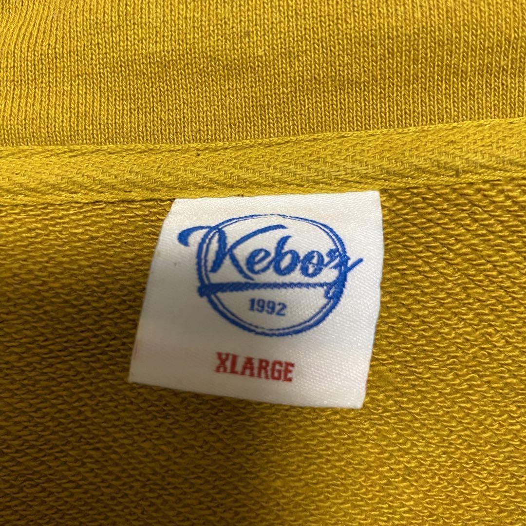 希少デザイン】KEBOZ ケボズ ハーフジップ スウェット XLサイズ 希少デザイン】KEBOZ ケボズ ハーフジップ スウェット XLサイズ