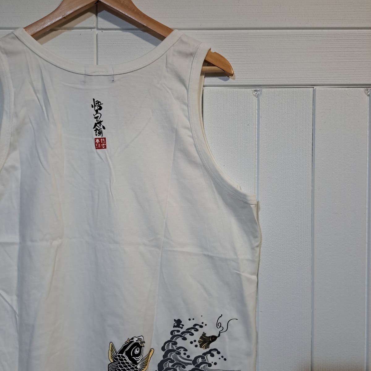  new goods unused [. 9 GO-COO!!]. wave . common carp peace pattern tank top [ size :XL] inspection / cropped pants hez.... soul three circle one . mud stick diary 100 flower ..