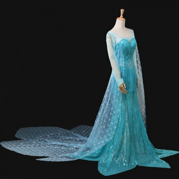 xd422ディズニー 映画 Frozen2 アナと雪の女王2 エルサ Elsa プリンセス ドレス ワンピース クリスマス コスプレ衣装 S、L、XLサイズ限定