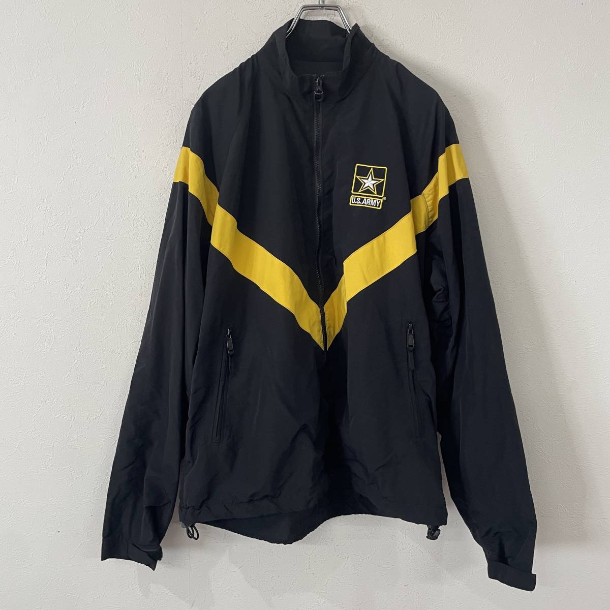 ビンテージ　16年　ミリタリー　トレーニングジャケット　ナイロン　ブラック　M-REG　230818