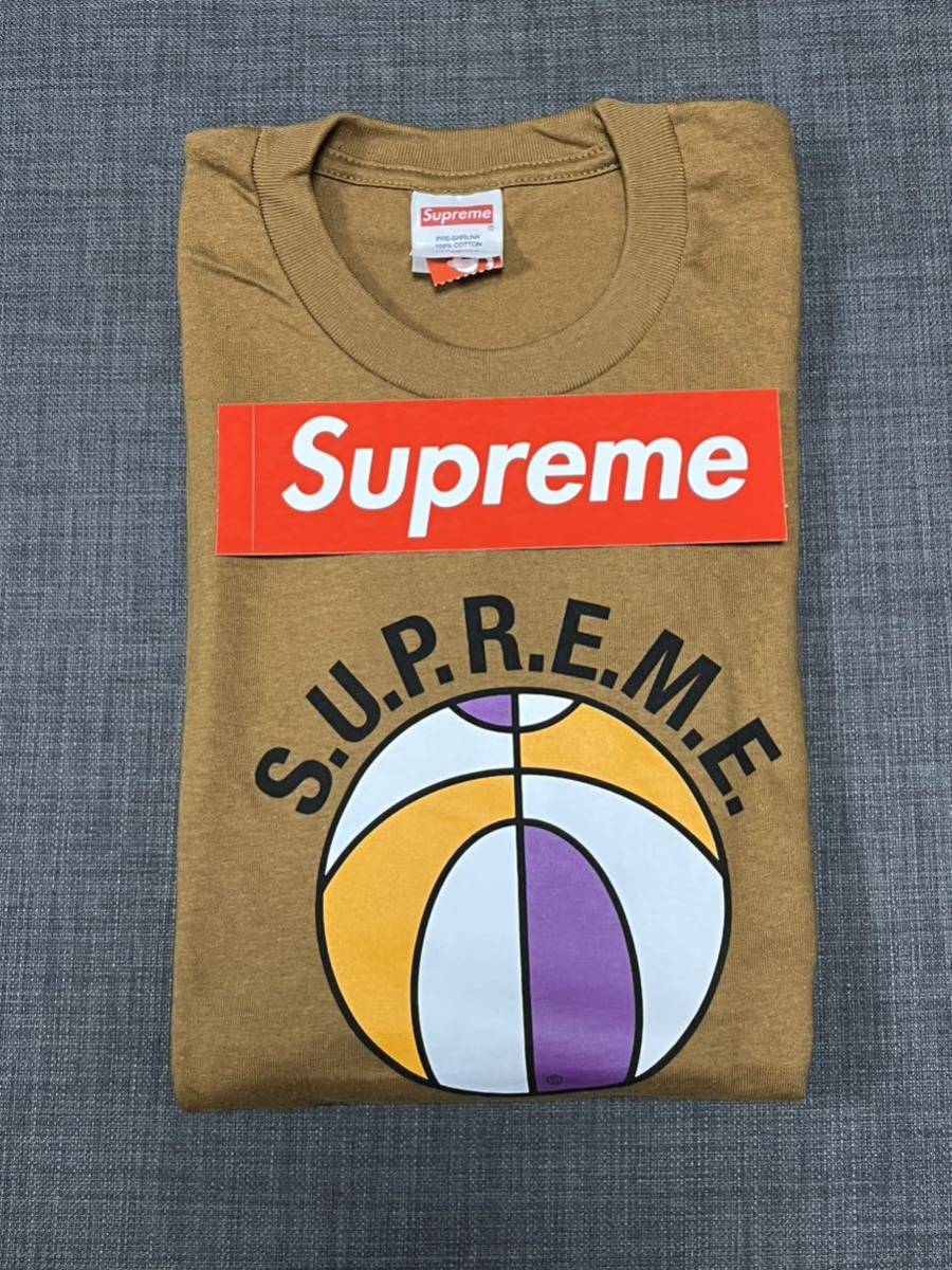 送料無料 M Supreme League Tee Light Brown 23SS シュプリーム リーグ Tシャツ リーグT バスケットボール ブラウンBox Logo 新品未使用の画像2