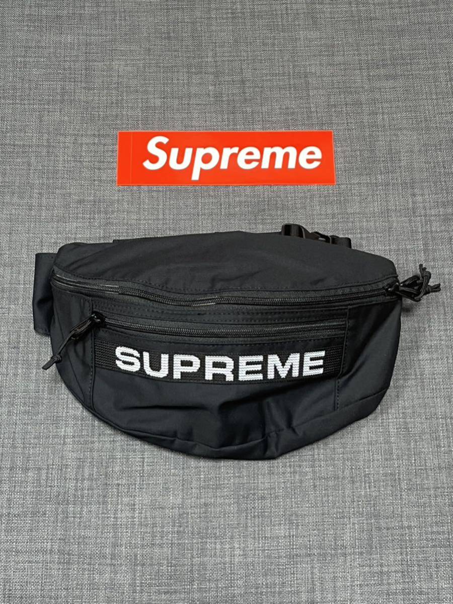 送料無料 黒 Supreme Field Waist Bag Black 23SS シュプリーム ウエストバッグ ボディバッグ ブラック box  logo ボックスロゴ 新品未使用