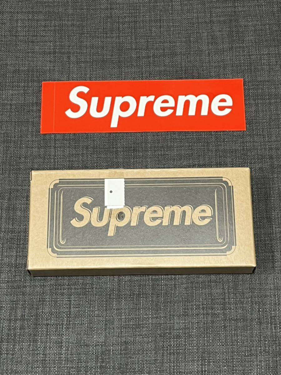 送料無料 赤 Supreme Dulton Tray Red シュプリーム ダルトン トレイ トレー 小物入れ 23SS 立ち上げ box logo ステッカー 新品未使用_画像3