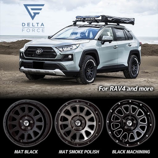 4本セット DELTA FORCE OVAL 16x7.0J 5/114.3 +35 +42 MB MONSTA TERRAIN GRIPPER A/T 215/70R16 ホワイトレター デリカD5_画像7