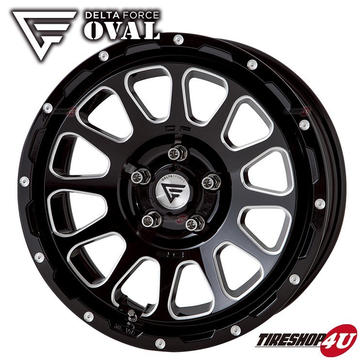 4本セット デルタフォース オーバル OVAL 16x7.0J 5/114.3 +42 BSM MONSTA モンスタ テレーングリッパー A/T 215/70R16 WL デリカD5_画像2