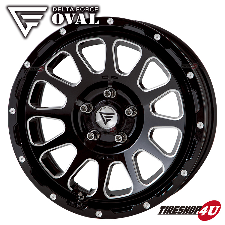 4本セット デルタフォース オーバル OVAL 16x7.0J 5/114.3 +35 BSM MUDSTAR マッドスター ラジアル M/T 225/70R16 WL デリカD5_画像2