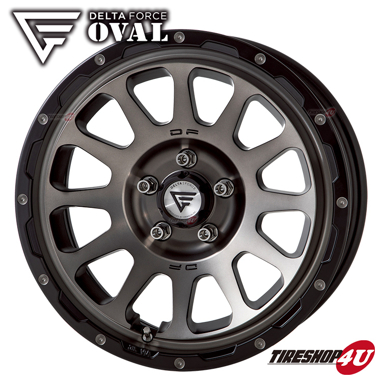 4本セット DELTA FORCE OVAL 17x8.0J 5/114.3 +35 MSP BFGoodrich All-Terrain T/A KO2 225/65R17 ブラックレター ハリアー RAV4_画像2