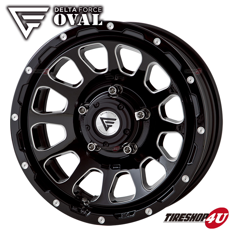 4本セット デルタフォース オーバル OVAL 16x5.5J 5/139.7+20 BSM ヨコハマ ジオランダー M/T G003 185/85R16 LT ジムニー JB64の画像2