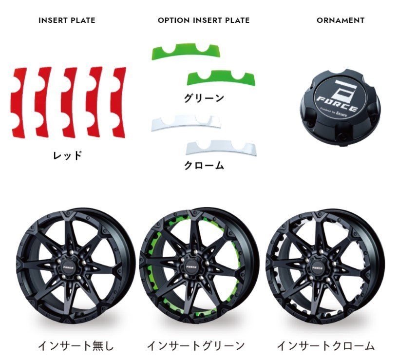 2023年製 スタッドレス 4本セット FORCE DENALI 18x8J 6/139.7+15 MB ヨコハマ ice GUARD7 IG70 225/55R18 ハイエース カスタム車_画像5