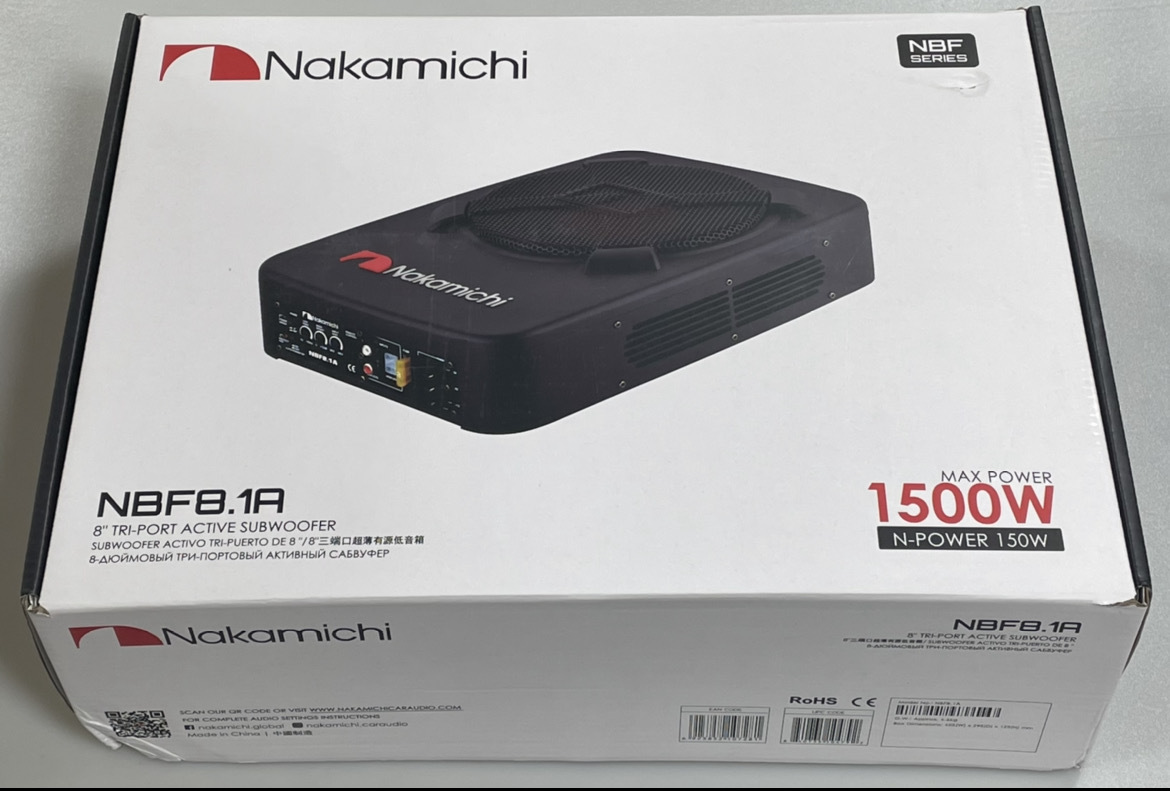 ナカミチ Nakamichi NBF8.1A 20cm 8インチ アルミ材質ウーハー Max