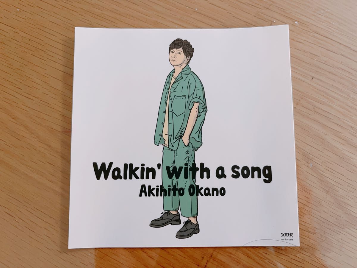 岡野昭仁 Walkin' with a song ステッカー