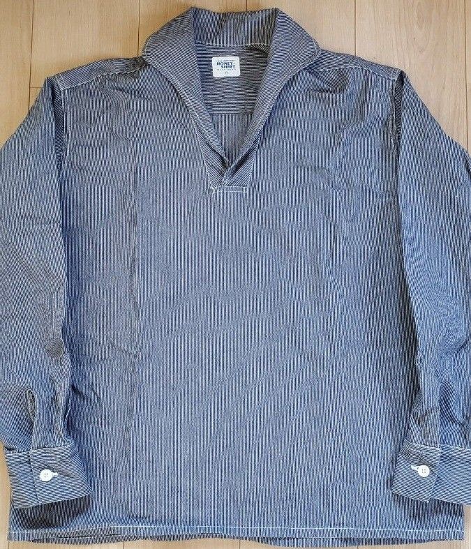 Honey denim workshirt デニムプルオーバーワークシャツ