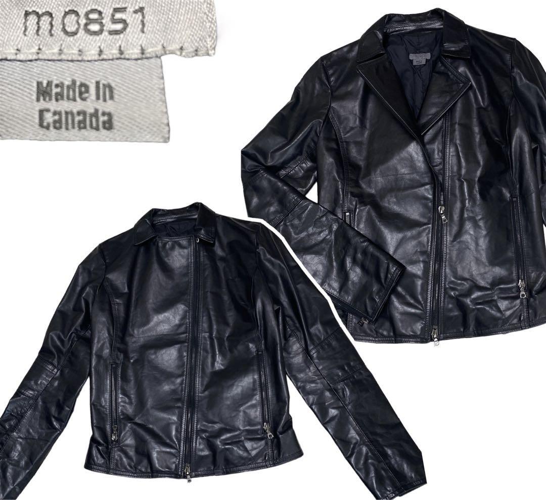 正規品】 m0851 カナダ製 レザージャケット ダブルライダース