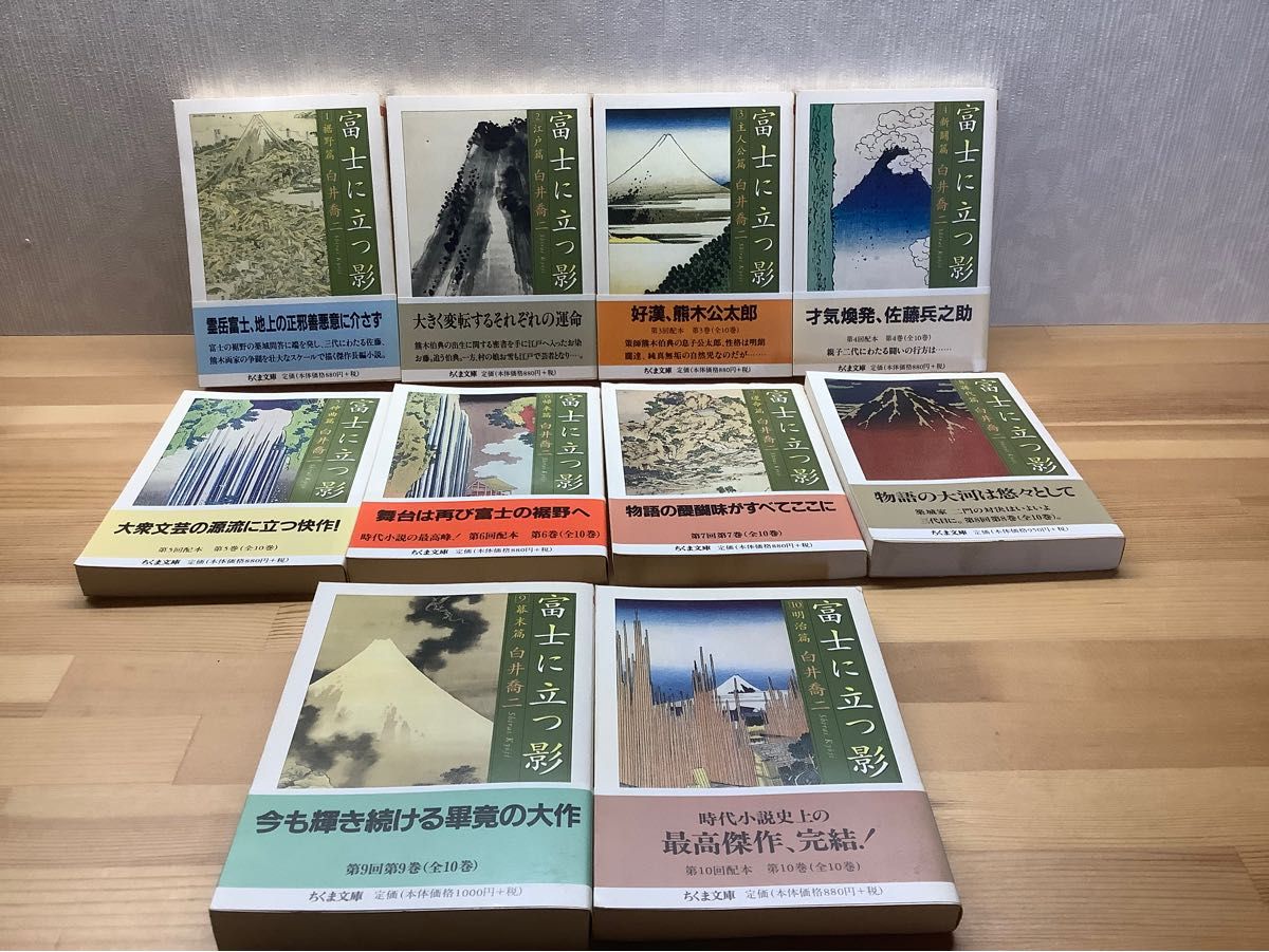 白井喬二　富士に立つ影　ちくま文庫　全巻(１〜１０) 帯付き