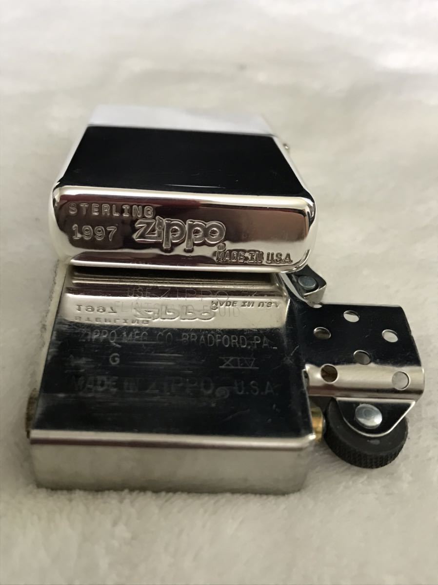 ZIPPO ジッポライター ジッポー ジッポ オイルライター　STERLING silver スターリングシルバー 1997年製　未使用品_画像5