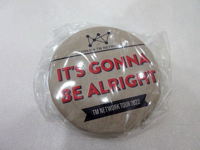 ◆TM NETWORK Tour 2022 FANKS intelligence Days ガチャ カプセルトイ 缶バッジ IT'S GONNA BE ALRIGHT TMN ツアー グッズ 未開封品_画像1