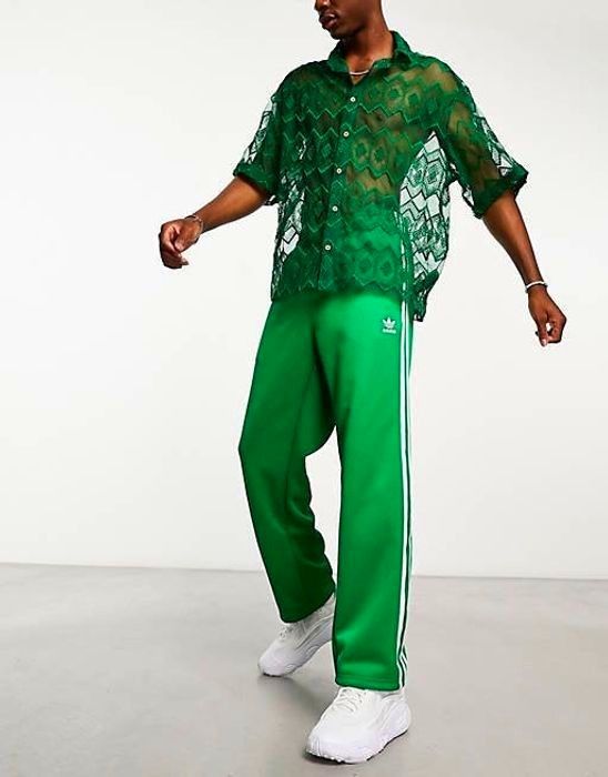 新品未使用】adidas トラックパンツ ジャージパンツ グリーン XL 新品未使用】adidas トラックパンツ ジャージパンツ グリーン XL