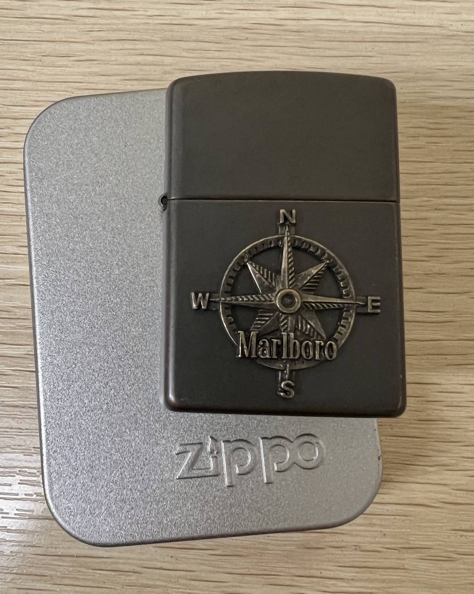 美品】ZIPPO/ジッポ―/ジッポ☆XⅢ 1997年製 Marlboro コンパス 方位