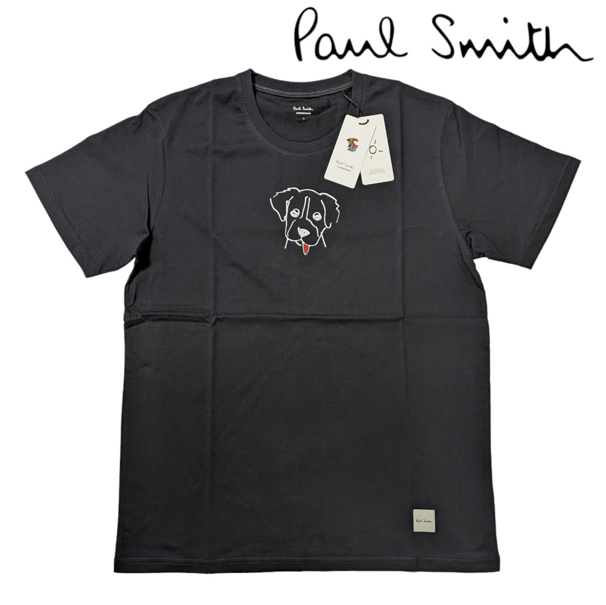 新品 ポールスミス 半袖Tシャツ L ドッグ 犬 半袖カットソー ラウンジウェア Paul Smith クルーネック_画像1