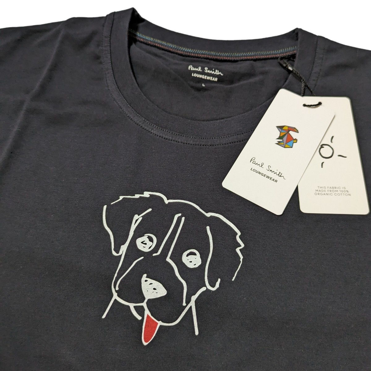 新品 ポールスミス 半袖Tシャツ L ドッグ 犬 半袖カットソー ラウンジウェア Paul Smith クルーネック_画像3