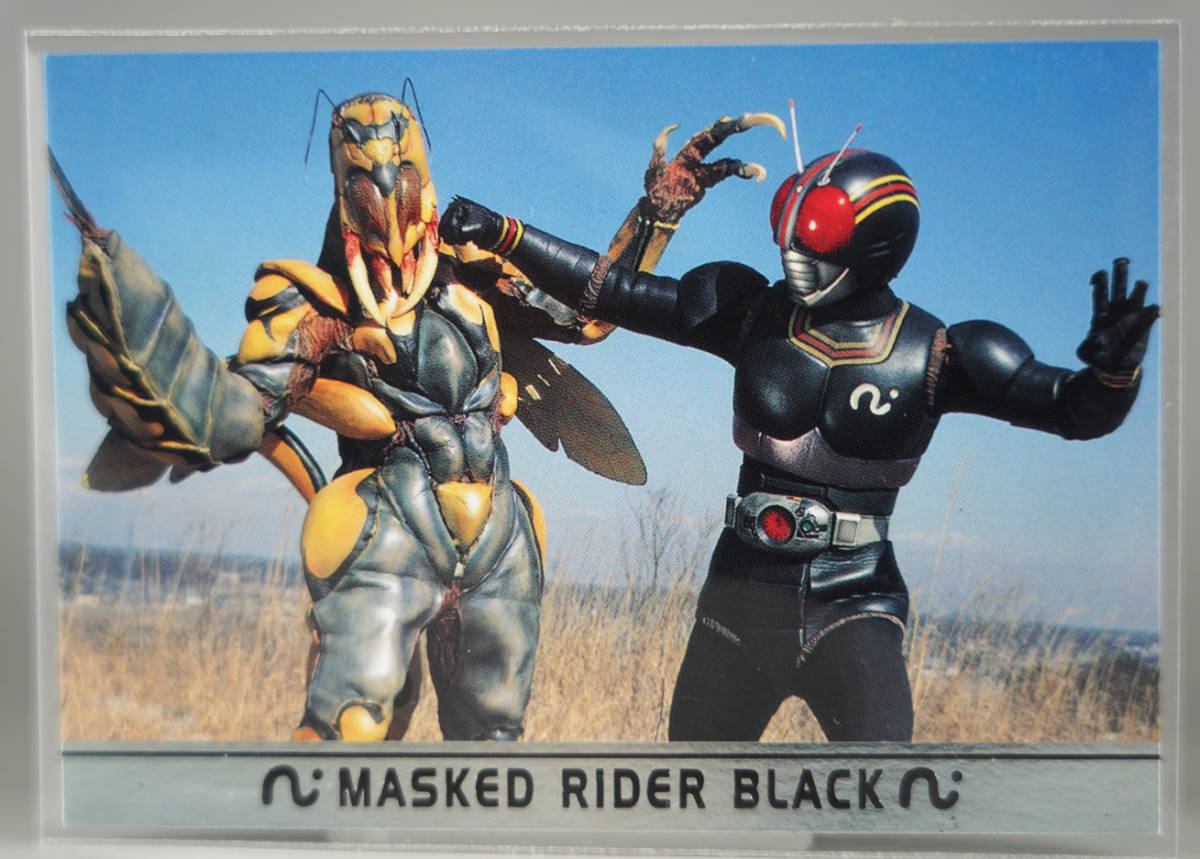 R04 銀枠 レア カード AMADA 仮面ライダーBLACK ライダーパンチ トレカ 南光太郎 倉田てつを 岡元次郎 スチール 写真 サイン アマダ 新品