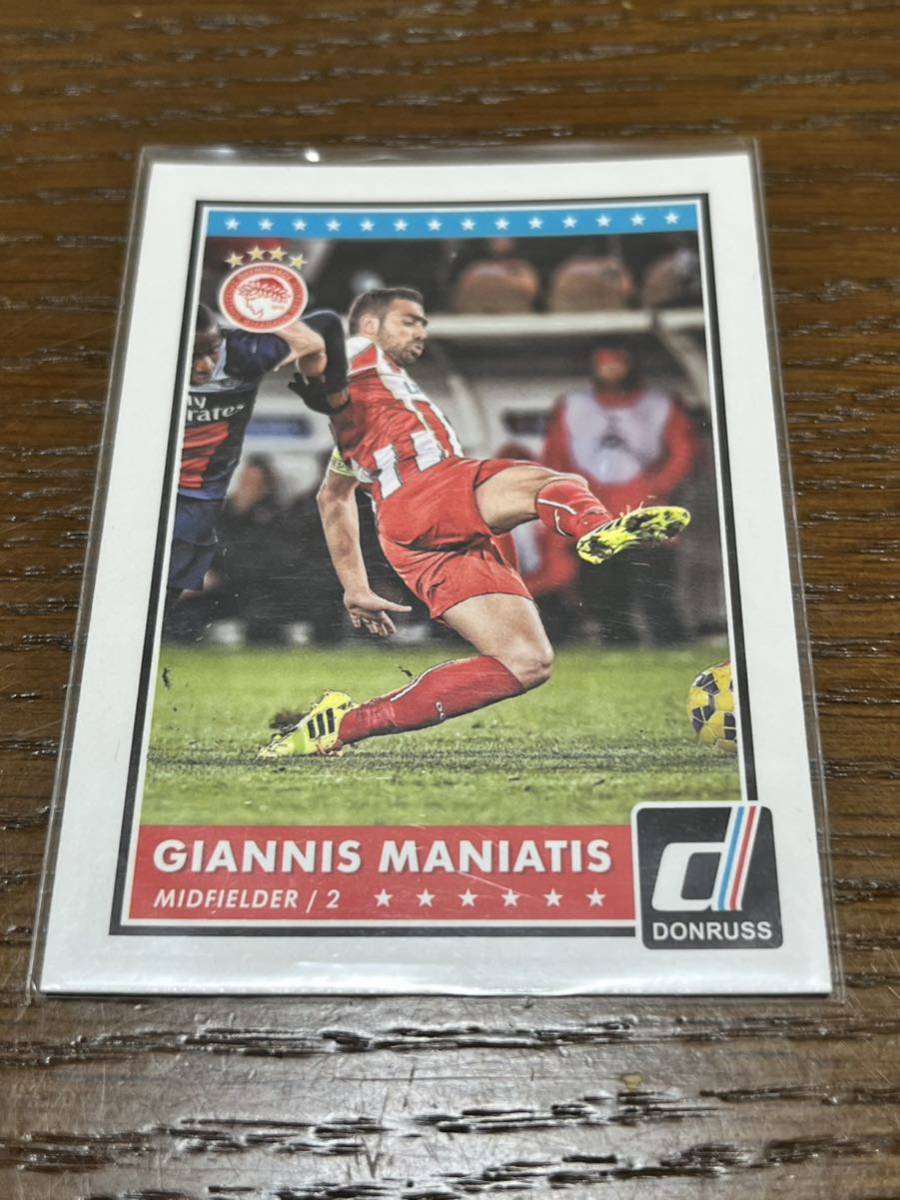 2015PANINI Donruss Soccer レギュラーカード #75 Giannis Maniatis オリンピアコス_画像1