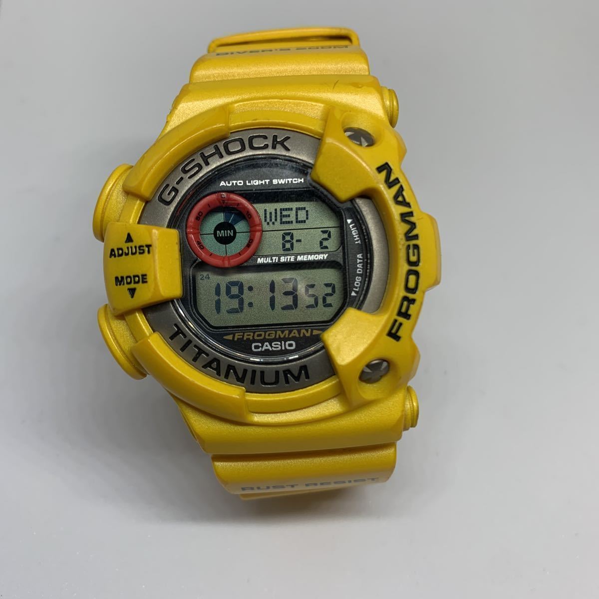 Casio Casio G-Shock G-Shock Frogman Frogman DW-9900GF-9JF Резиновая полоса желтый редкий красный глаз