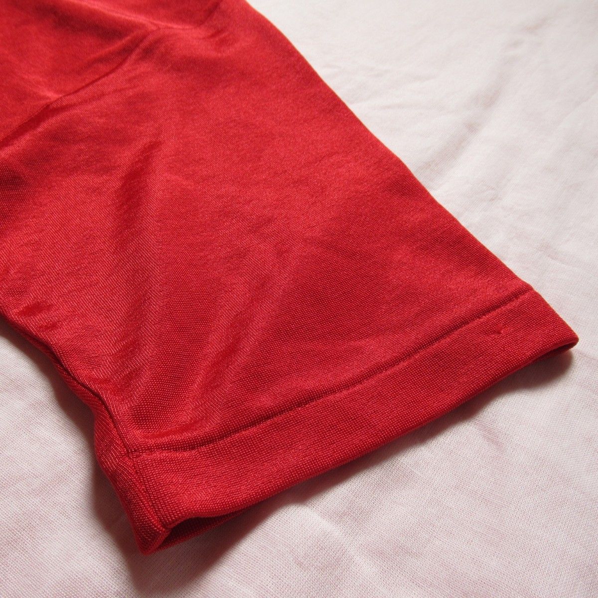 半袖Tシャツ ワインレッド F フリーサイズ Uネック 伸縮素材 日本製 トップス カットソー レディース