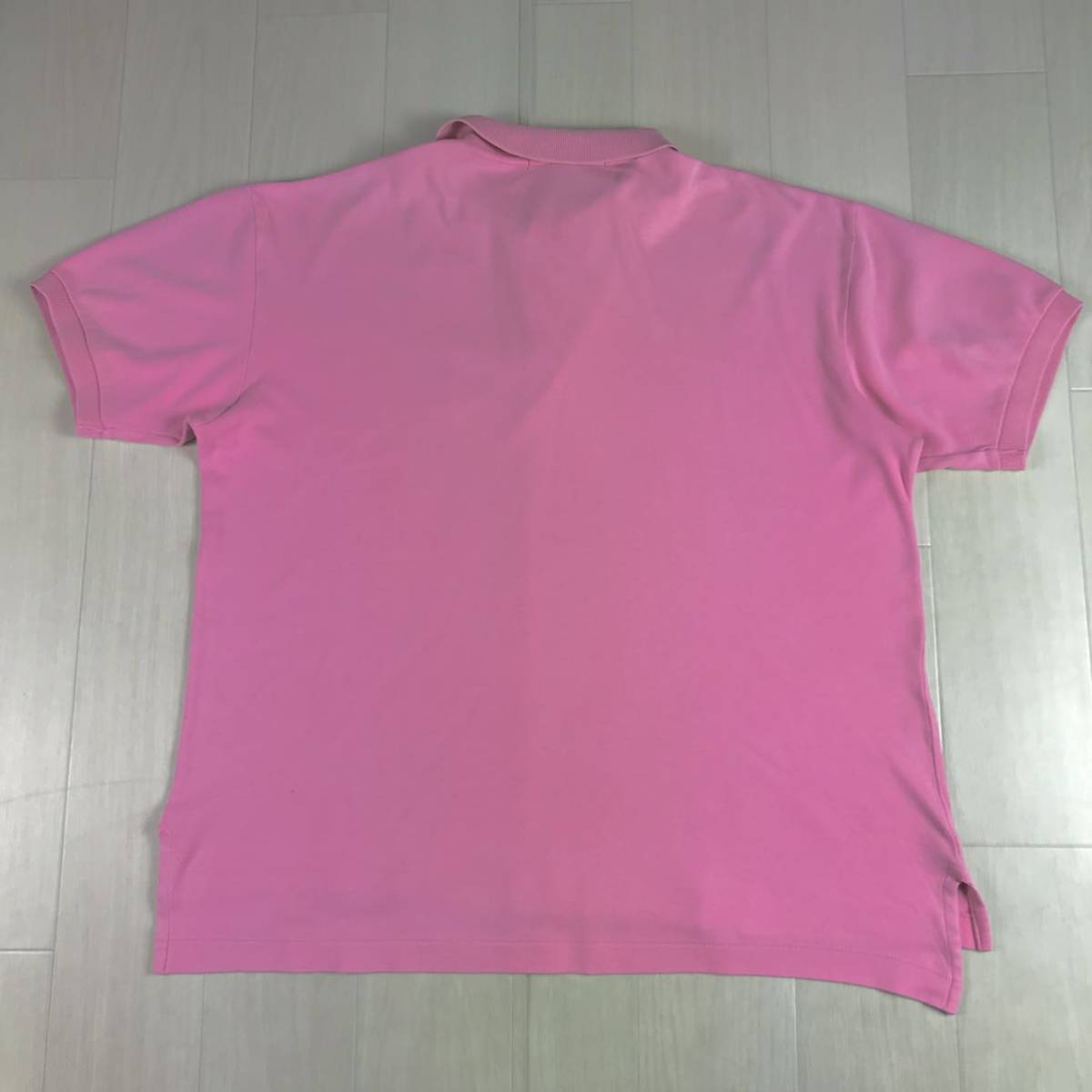 RALPH LAUREN ラルフローレン 半袖 ポロシャツ L ピンク 刺繍ロゴ ポニー_画像3