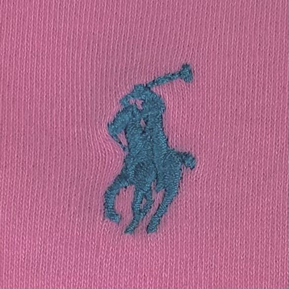 RALPH LAUREN ラルフローレン 半袖 ポロシャツ L ピンク 刺繍ロゴ ポニー_画像8