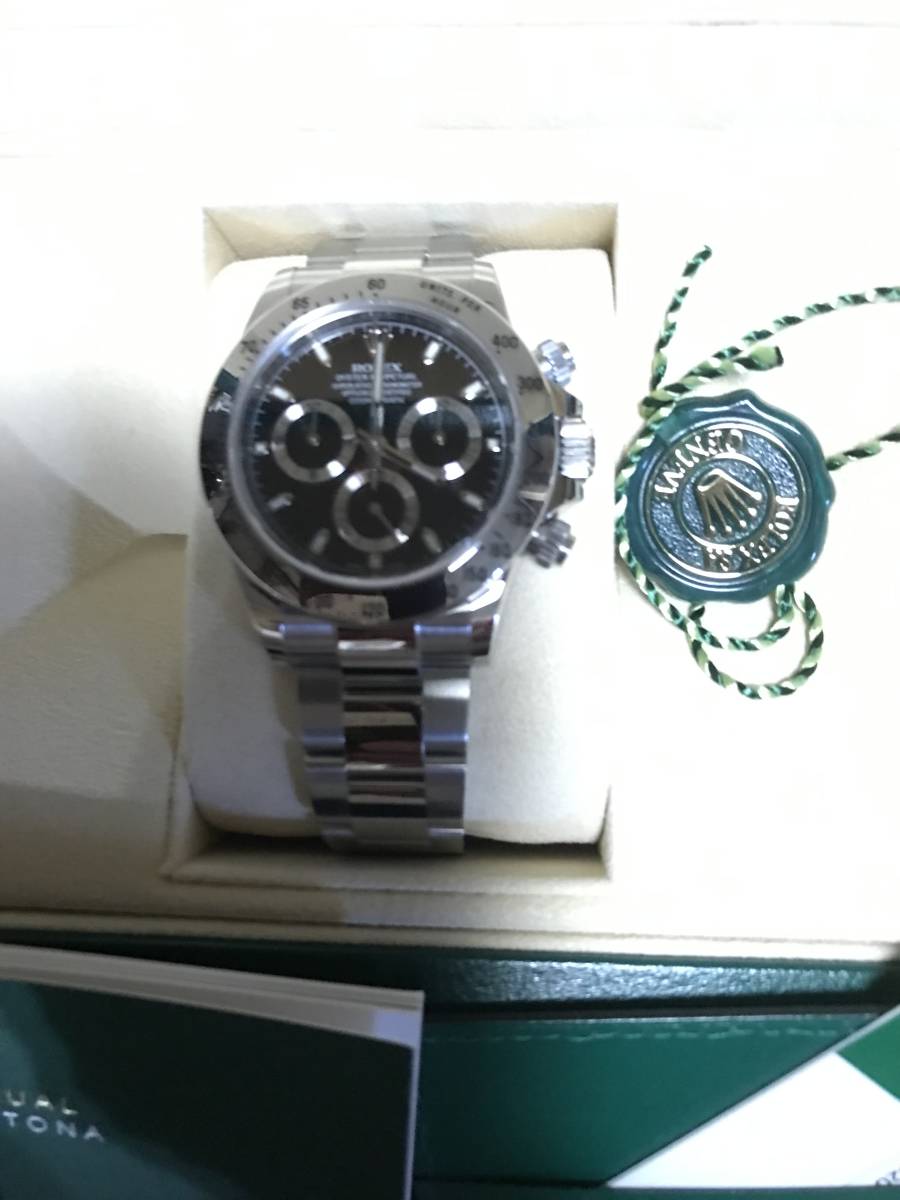  Rolex Daytona 116520 unused goods black face price consultation responds 