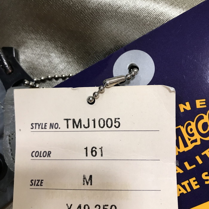 未使用 L-2B TOYS MCCOY TMJ1005 メンズ フライトジャケット Mサイズ オリーブ [jgg]_画像6