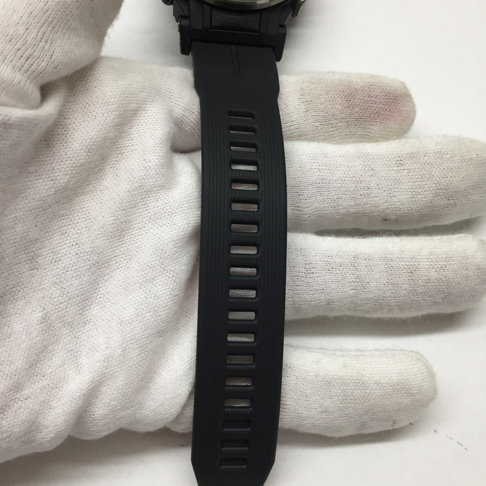 上品 美品CASIO PRO [jgg] ブラック ソーラー PRW-51Y 腕時計 メンズ
