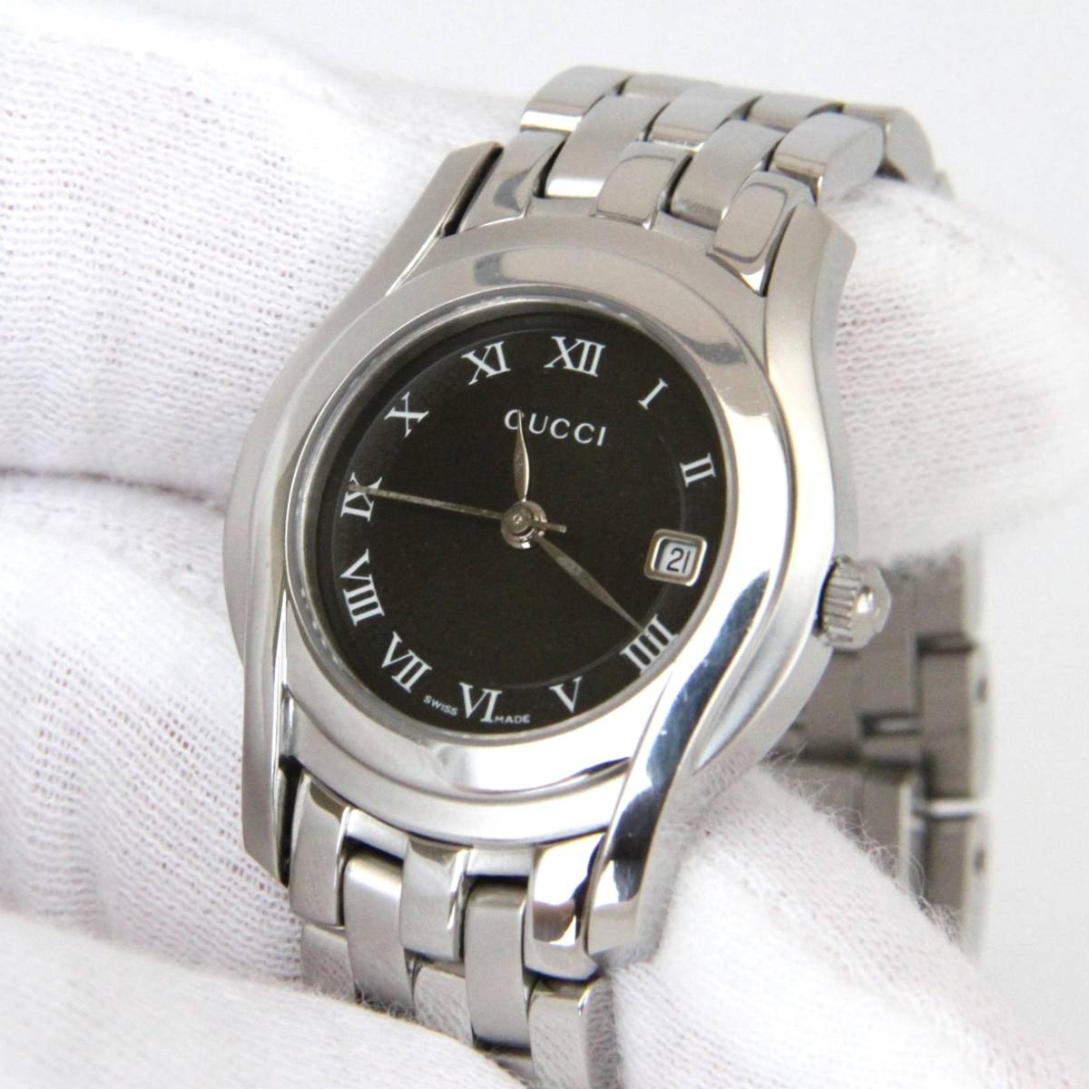 【稼働】グッチ GUCCI 女性用 腕時計 電池新品 s1547