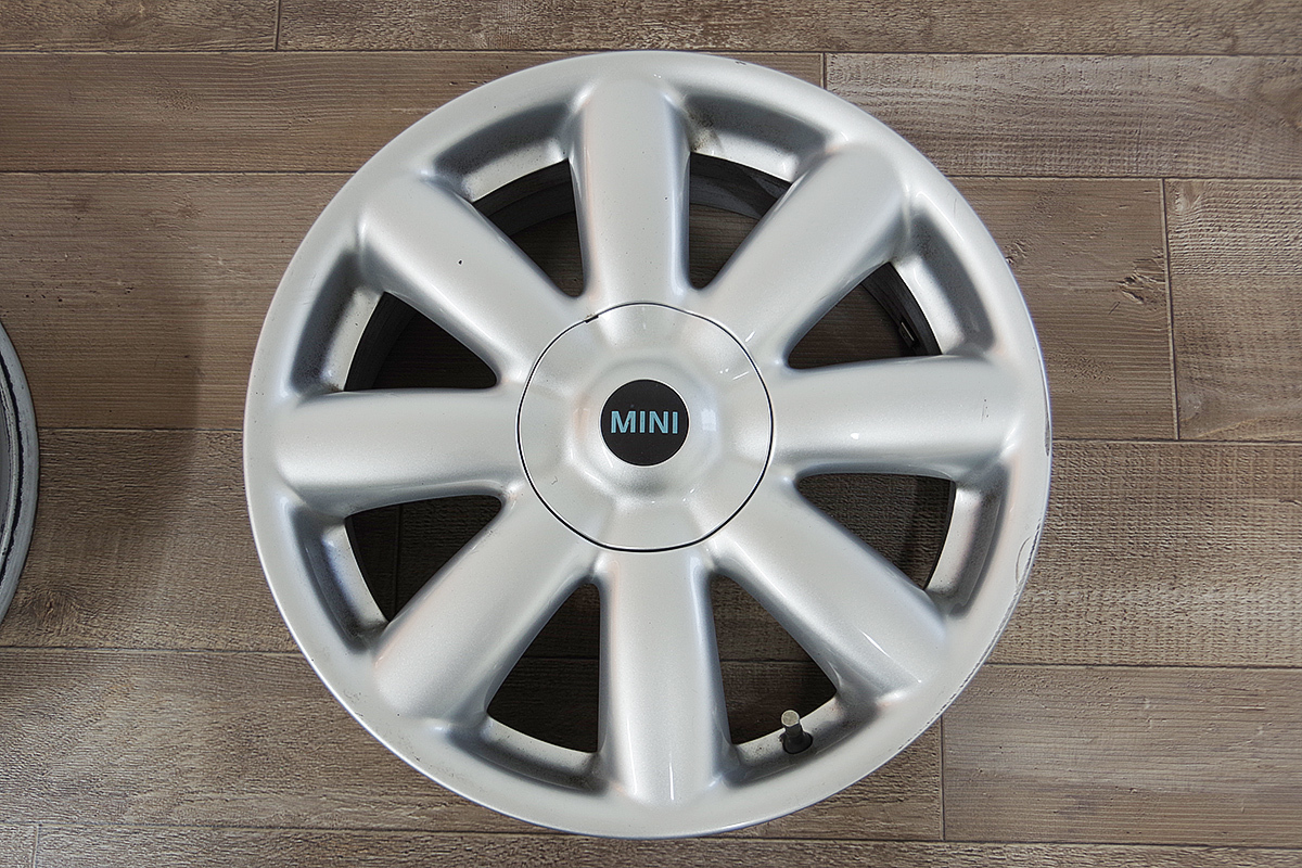 BMW MINI ミニ R56純正 17インチアルミ シルバー 100/4H 17×7J +48 PCD100 4本セット R55 R53 R52 R50 送料無料_画像2