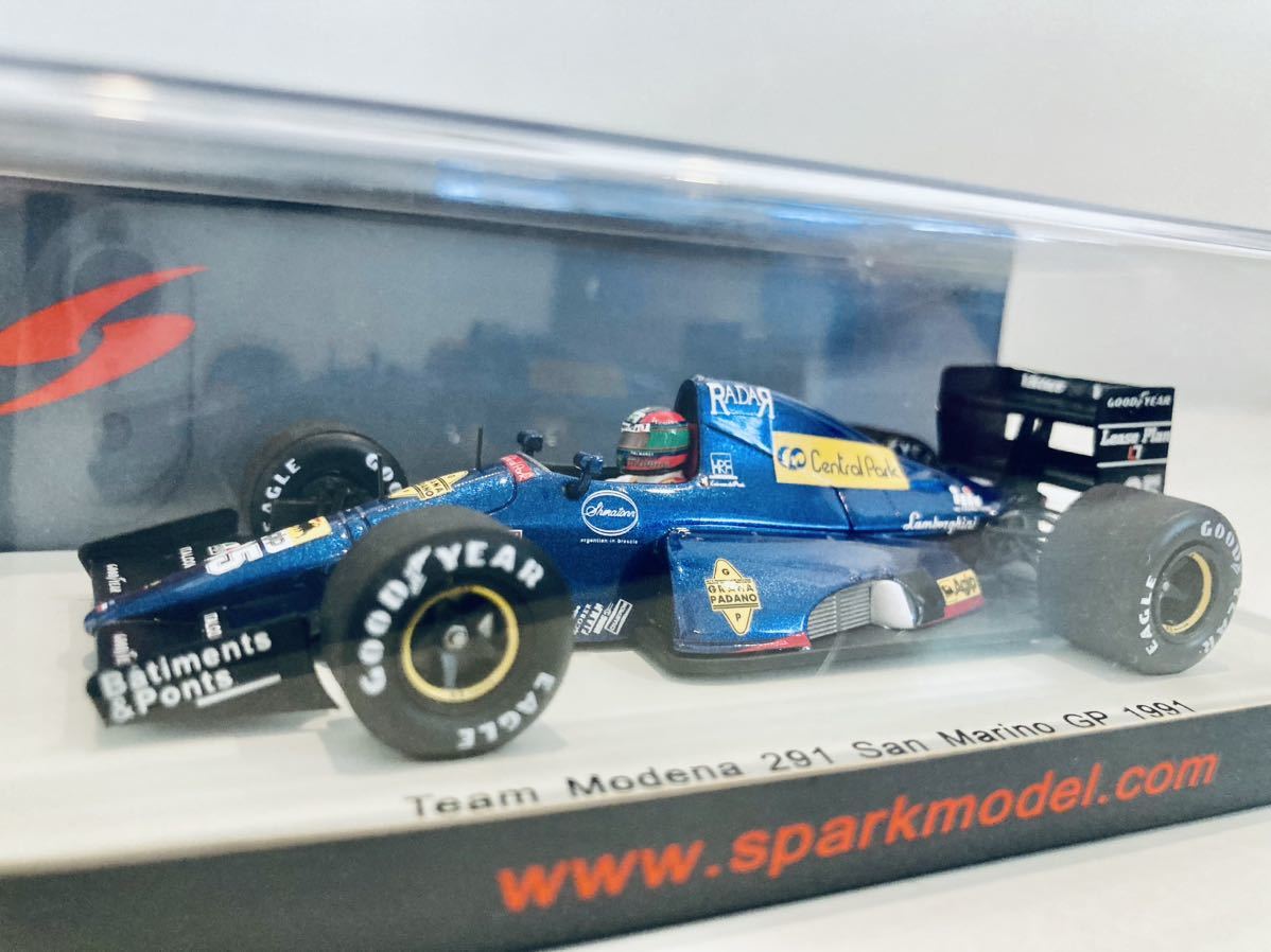 【送料無料】1/43 Spark モデナ ランボルギーニ 291 #35 E.バンデ.ポール San Marino GP 1991