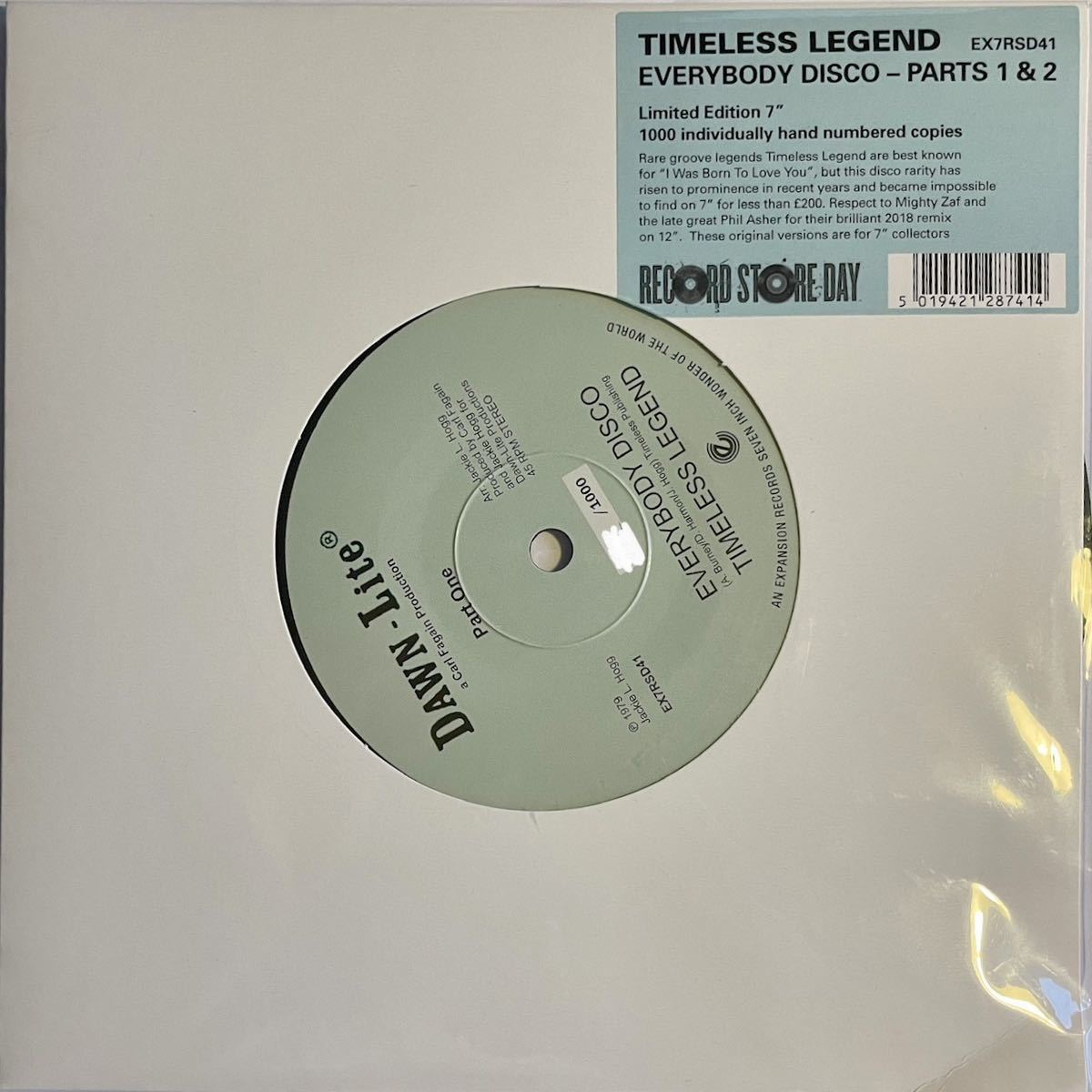 Timeless Legend - Everybody Disco (Parts 1 & 2) 2021 RSD Phil Asher Muro Koco raregroove Melodies International _画像1