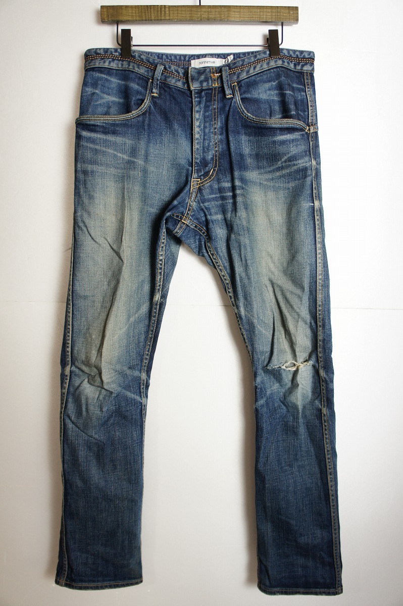 正規 nonnative ノンネイティブ DWELLER TIGHT FIT JEANS C/P 12oz DENIM STRETCH デニム ストレッチ パンツ NN-P2507 紺 2 本物 812N_画像1