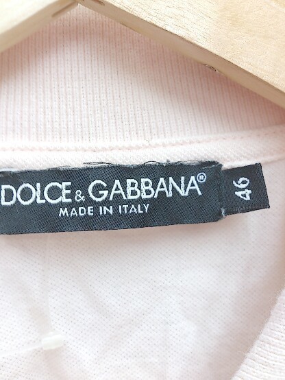 DOLCE&GABBANA　ドルチェ＆ガッパーナ　ポロシャツ　メンズ　ピンク　サイズ46　#1106170006749_画像3