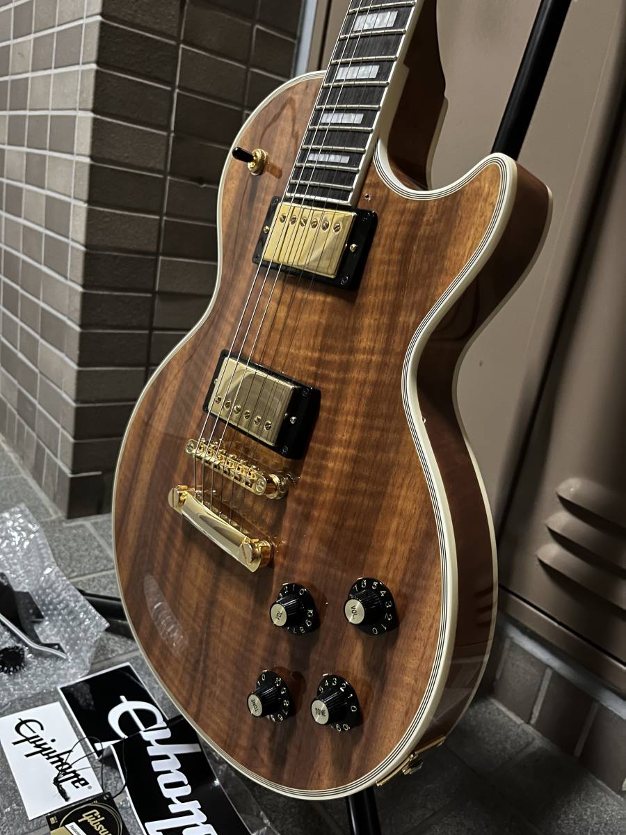☆真夏のギター魂③Exotic編 EPIPHONE Les Paul Custom KOA 2022年製